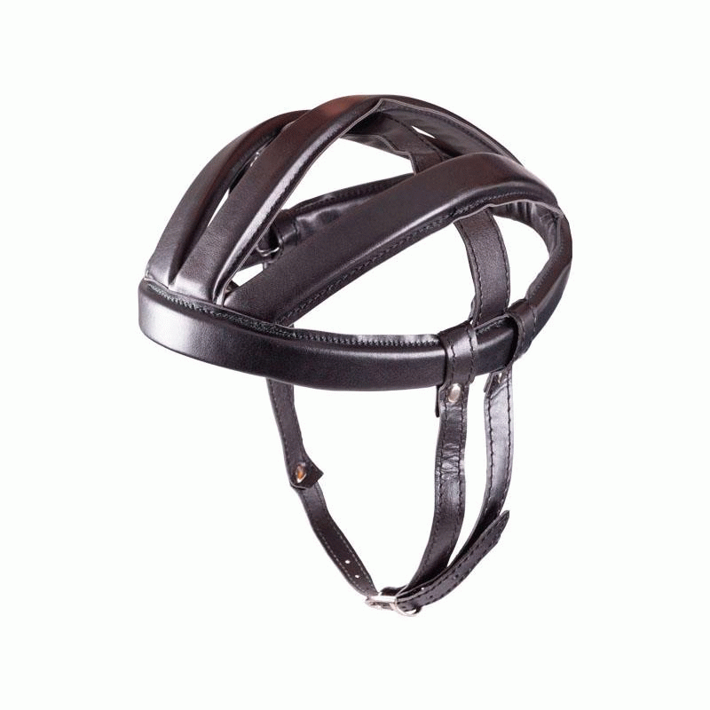 Vintage Helm Fahrradkappe retro Nostalgie Bedeckung oldtimer schwarz braun weiß