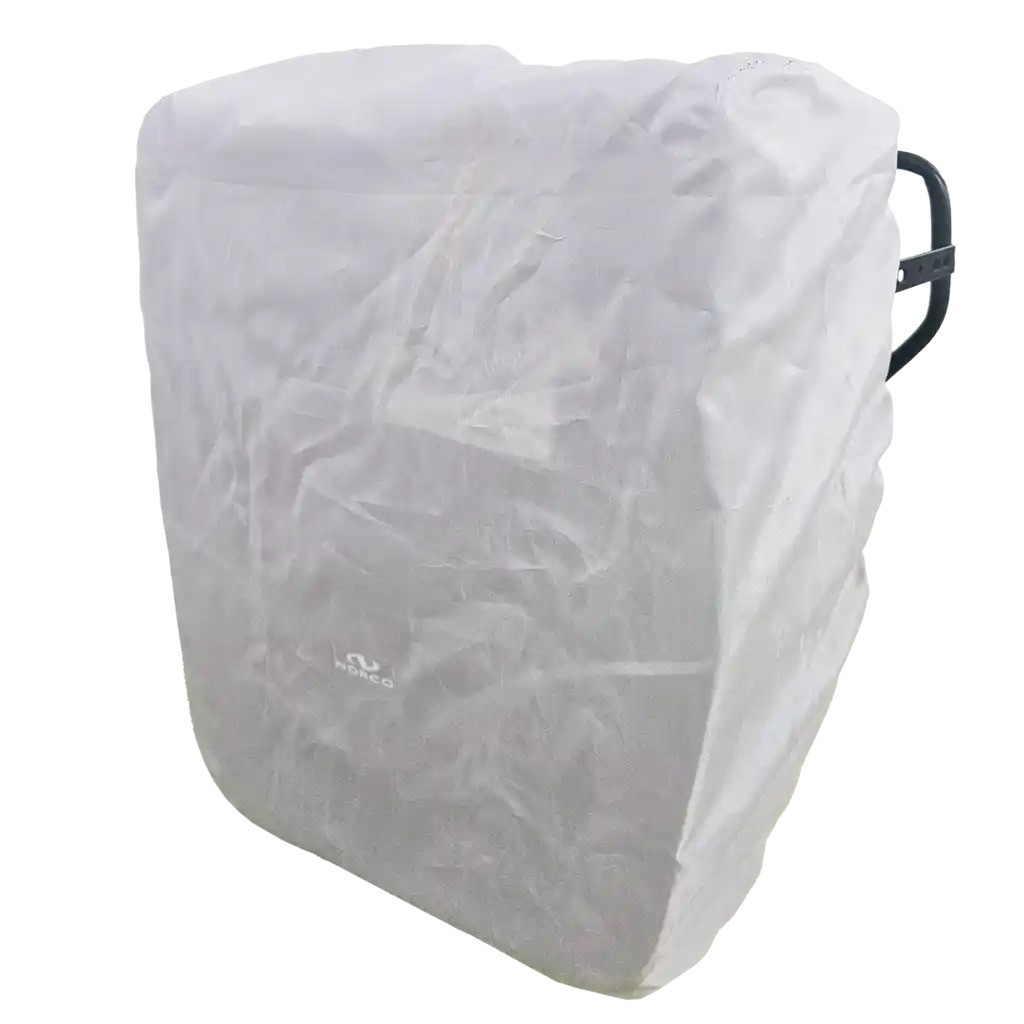 Norco Universal Regenhülle für Seitentaschen grau Regenschutz Fahrradtasche