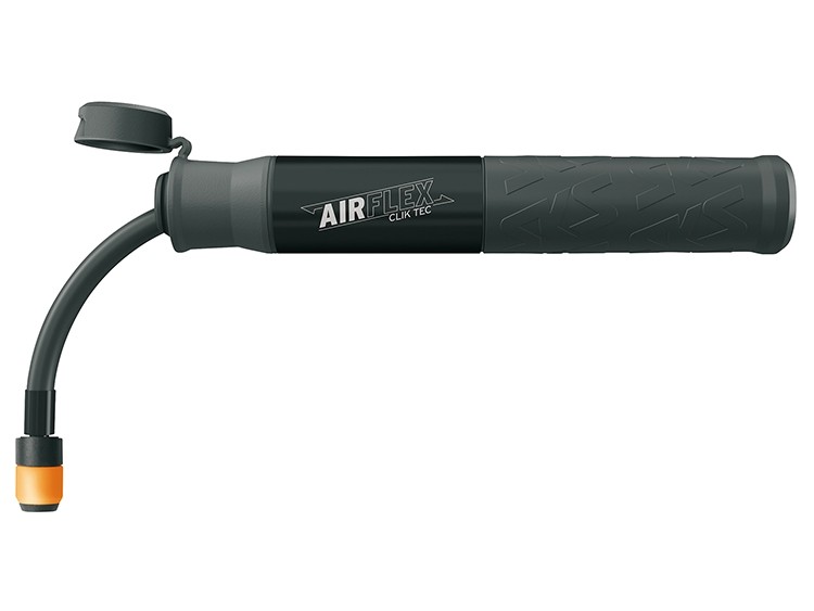 SKS Airflex Explorer CLIK TEC schwarz ausziehbare Fahrradpumpe für Clik Valve Ventile