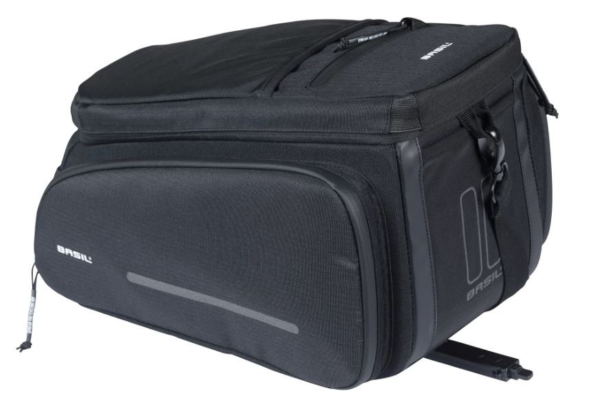 Basil Gepäckträgertasche Move MIK Adapterplatte schwarz Aufsatztasche ausklappbar