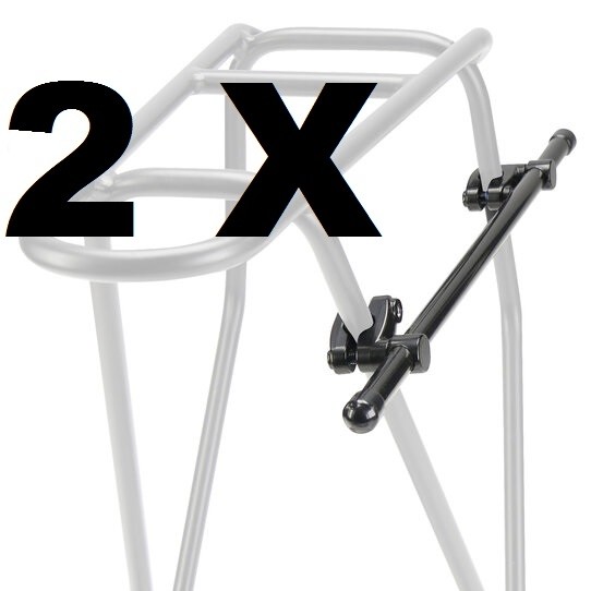 Rixen&Kaul Klickfix Xtra Rail Fix 2er Set nachrüstbare Gepäckträgerstrebe für Taschen