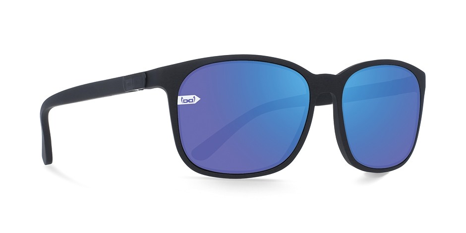 Gloryfy Sonnenbrille Gi22 Amadeus Sun black matt blau verspiegelt unbreakable schwarz