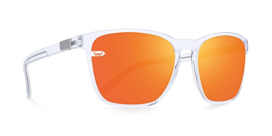 Gloryfy Sonnenbrille Gi26 Kingston clear orange verspiegelt Blaufilter 143mm
