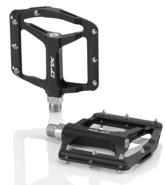 XLC Plattform Pedale PD-M20 Aluminium schwarz 306g Gleitlagerung CroMo Achse