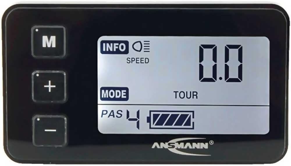 ANSMANN E-Bike LCD Display für FM4.2 & RM5.2 Motoren 5/6 PIN 1000mm Kabel 36V
