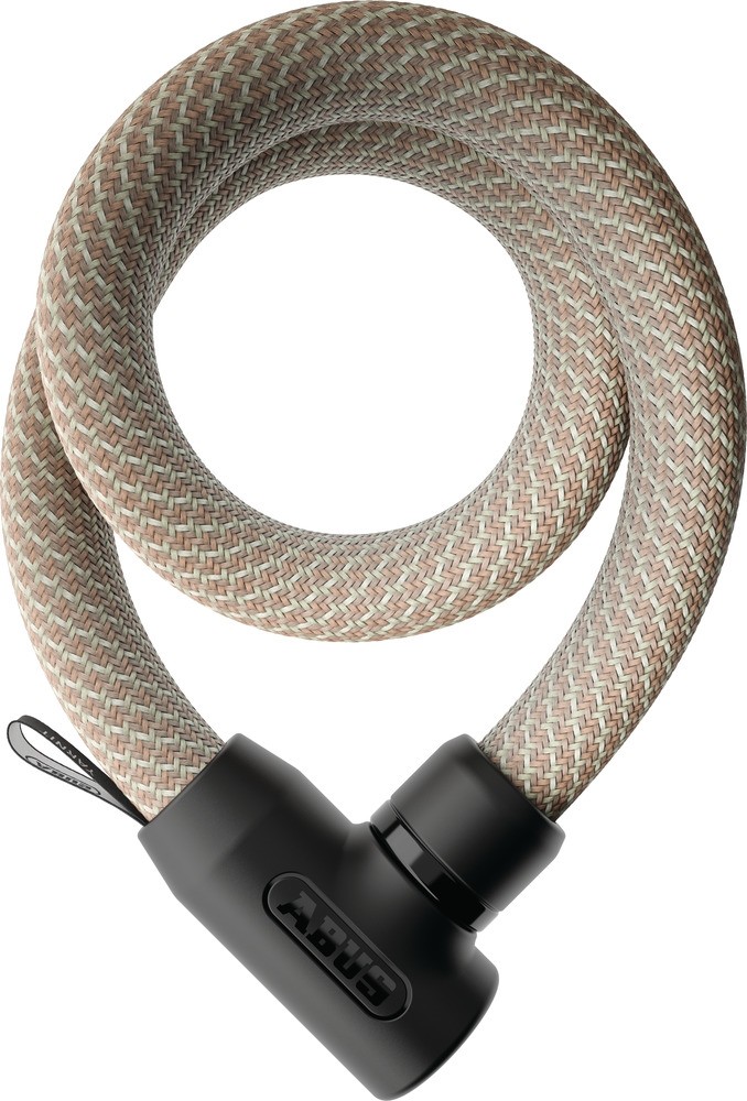 Abus Kettenschloss YARNIT 4004K/110 sand stone Textilschloss Level 7 flexibel 110cm