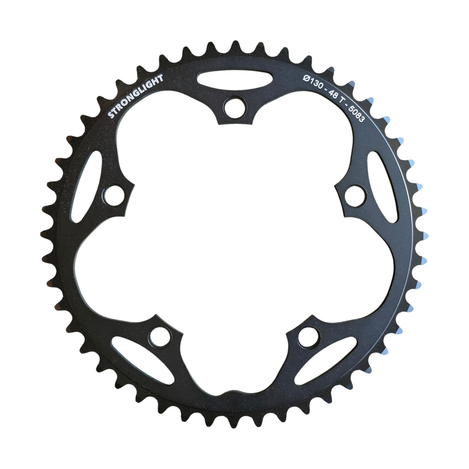 Stronglight Kettenblatt Road Type 130mm LK 48 Zähne 5-Arm außen 9/10fach schwarz