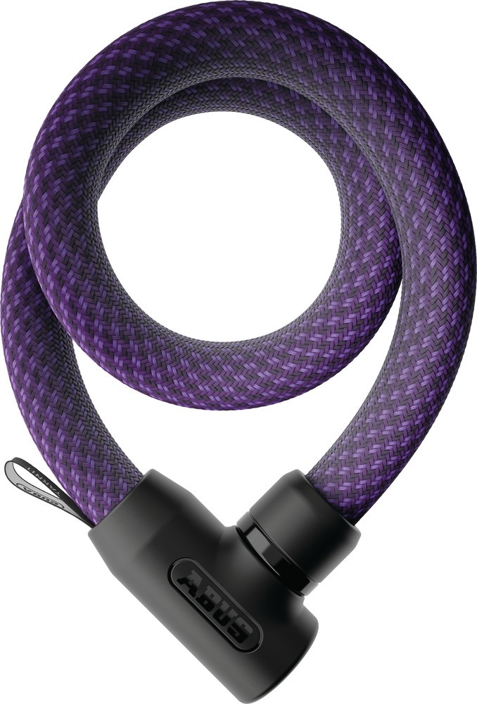 Abus Kettenschloss YARNIT 4004K/110 midnight purple Textilschloss Level 7 flexibel 110cm
