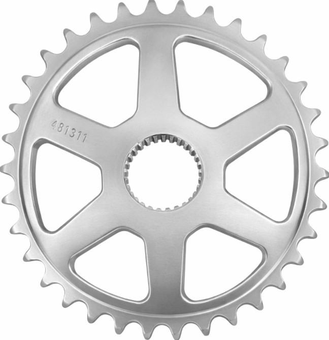 Kettenblatt 35 Zähne Flyer / Panasonic Deluxe / Premium silber E-Bike