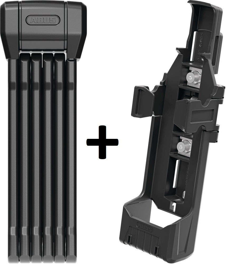 Abus Faltschloss Bordo 6200K/90 schwarz mit SH Halterung 94 cm Abus Level 13