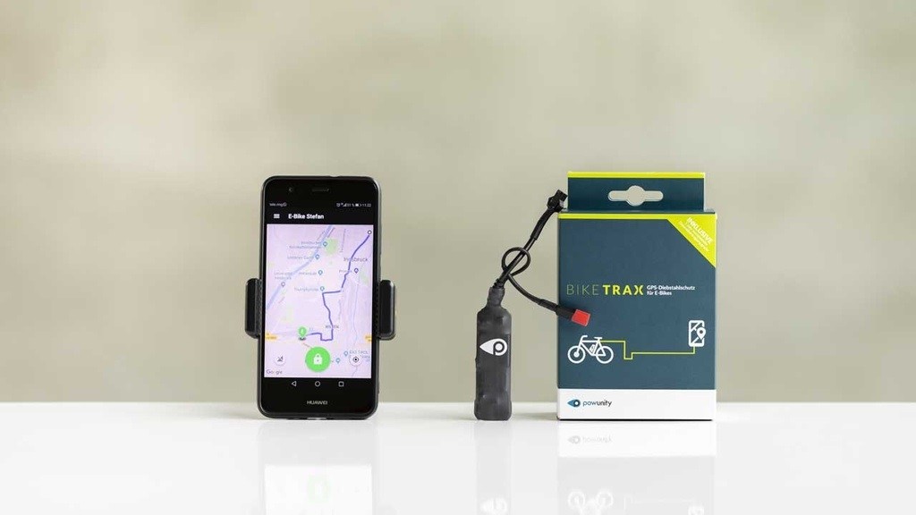 GPS Tracker BikeTrax powunity E-Bike Bosch Gen4 KEIN SMART inkl. Zusatzakku & SIM