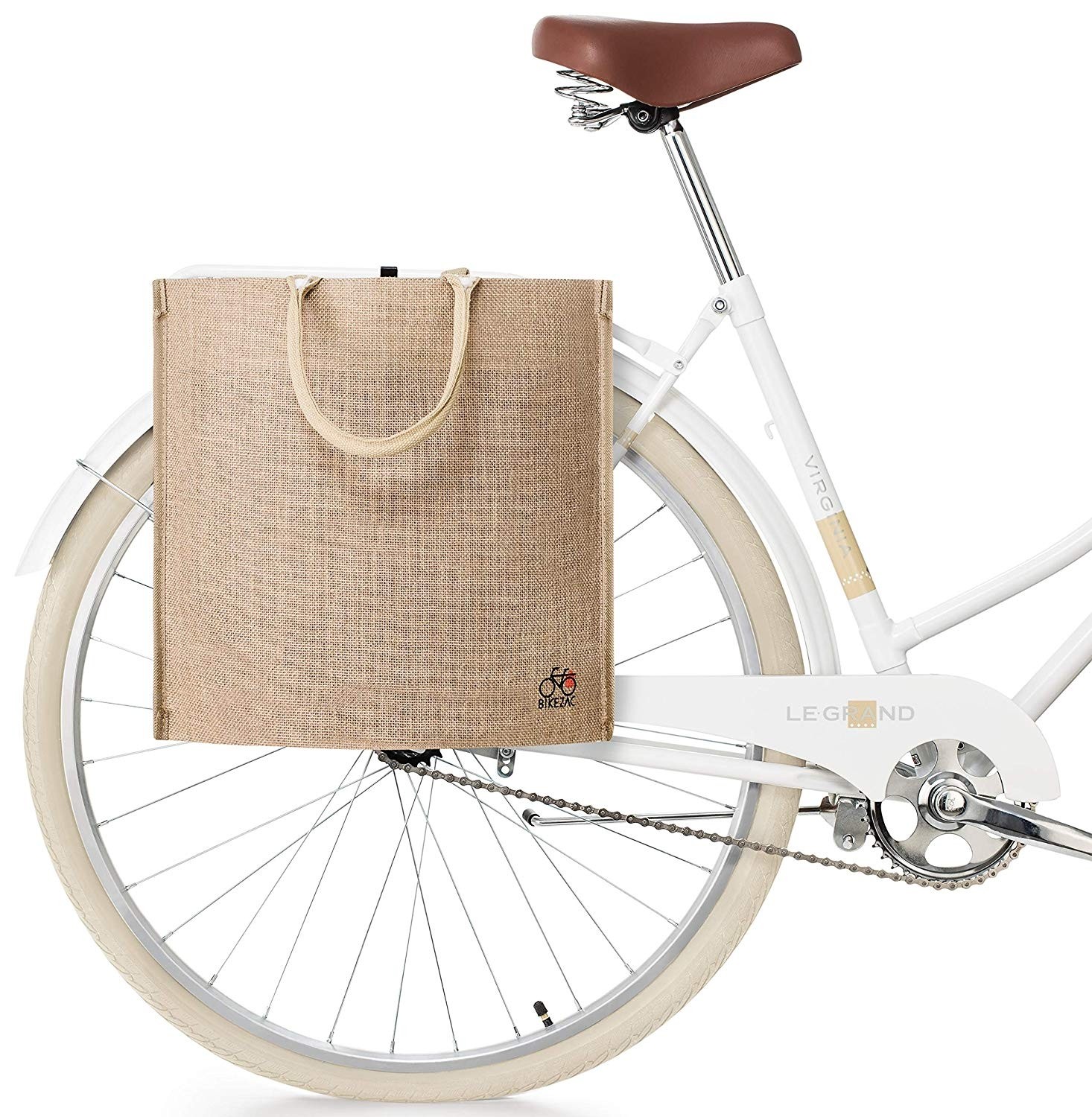 myBoo BikeZac Jutebeutel Fahrradbeutel Gepäckträgerbeutel Einkaufsbeutel