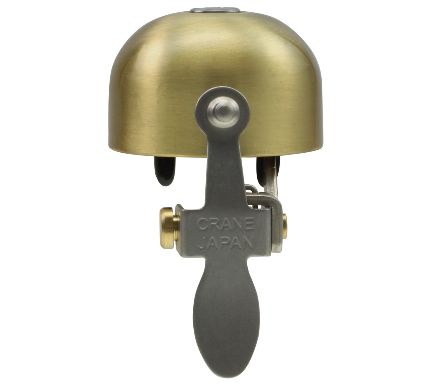 Crane Bell Co. E-NE ene Klingel Glocke Retro Design Horn Bell gold matt