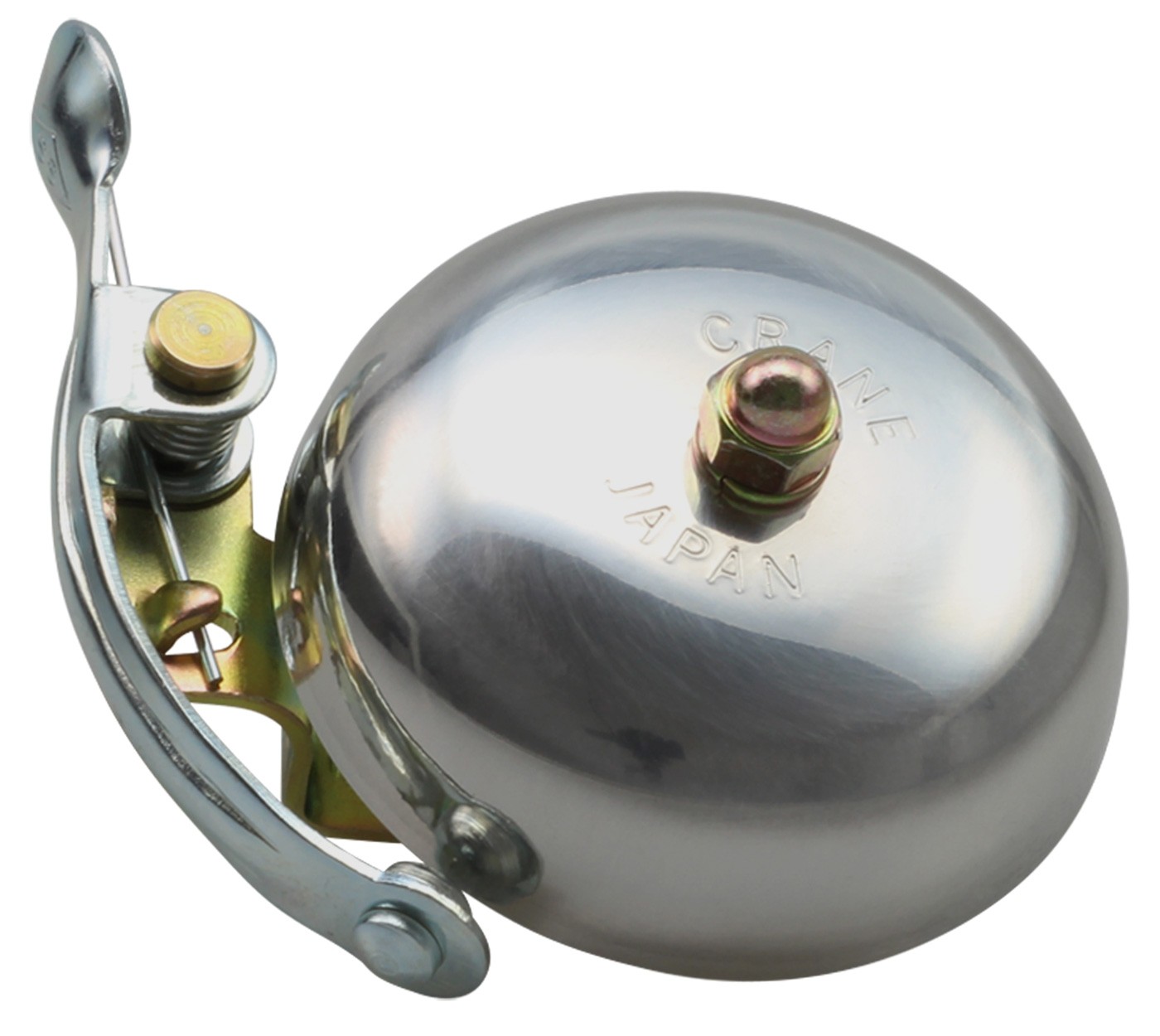 Crane Bell Co. Suzu Klingel Glocke Retro Design silber poliert silver polished