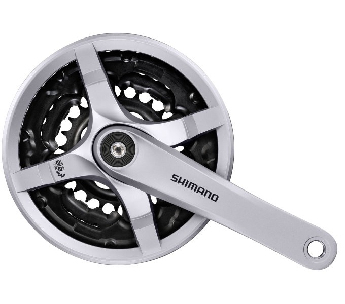 Shimano Tourney FCTY501 Kettenradgarnitur Kurbel 28-38-48 Zähne 175mm silber