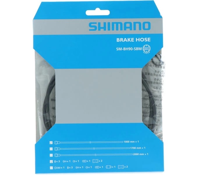 Shimano Bremsleitung XTR Banjo gerade SM-BH90-SBM 1000mm komplett schwarz