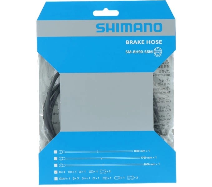 Shimano Bremsleitung XTR Banjo gerade SM-BH90-SBM 1700mm komplett schwarz