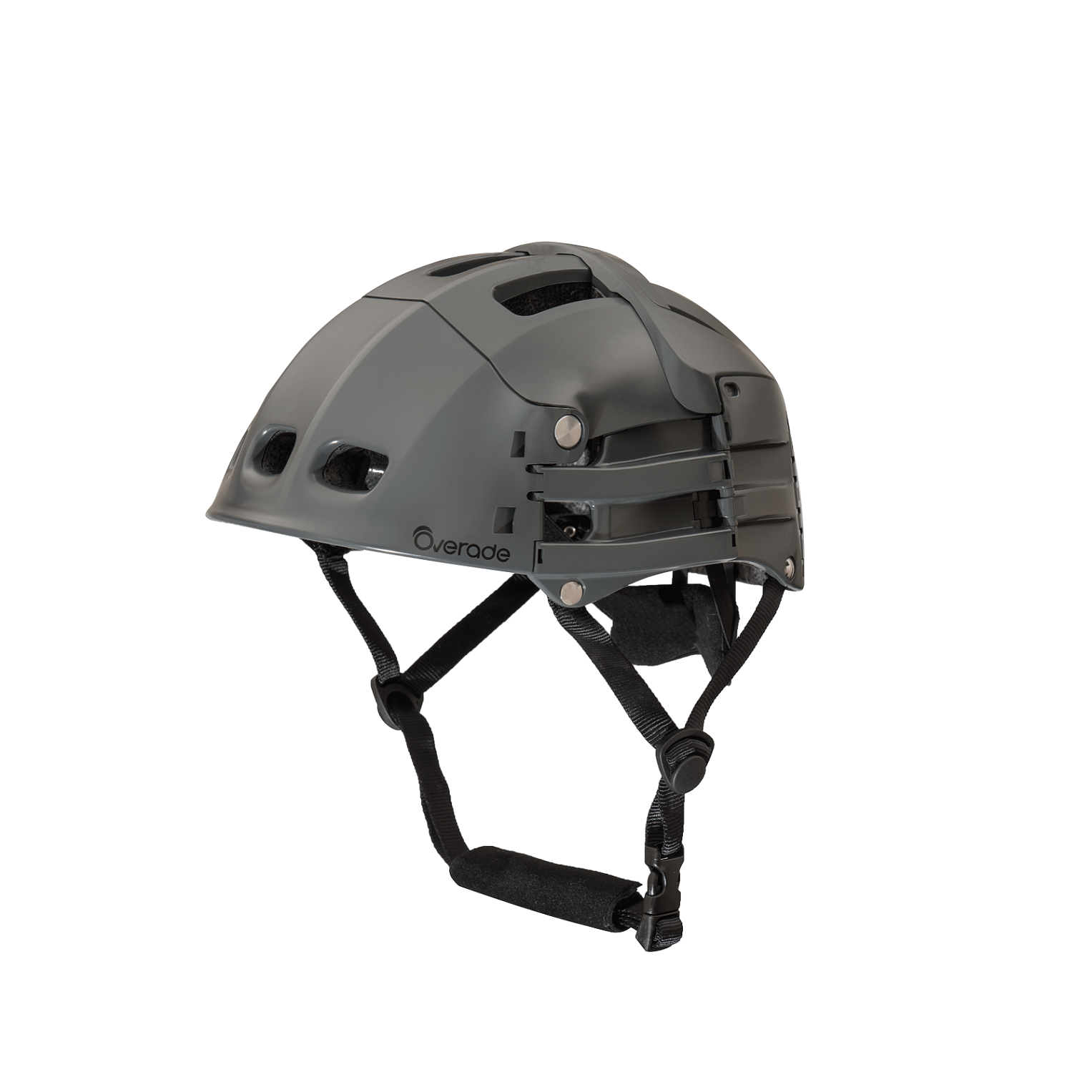 Overade Plixi Fit Helm faltbarer Fahrradhelm L/XL 59-62 cm grau