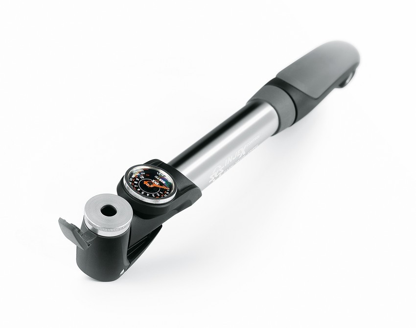 SKS Injex Control EVA alle Ventile Aluminium Teleskoppumpe Manometer bar psi
