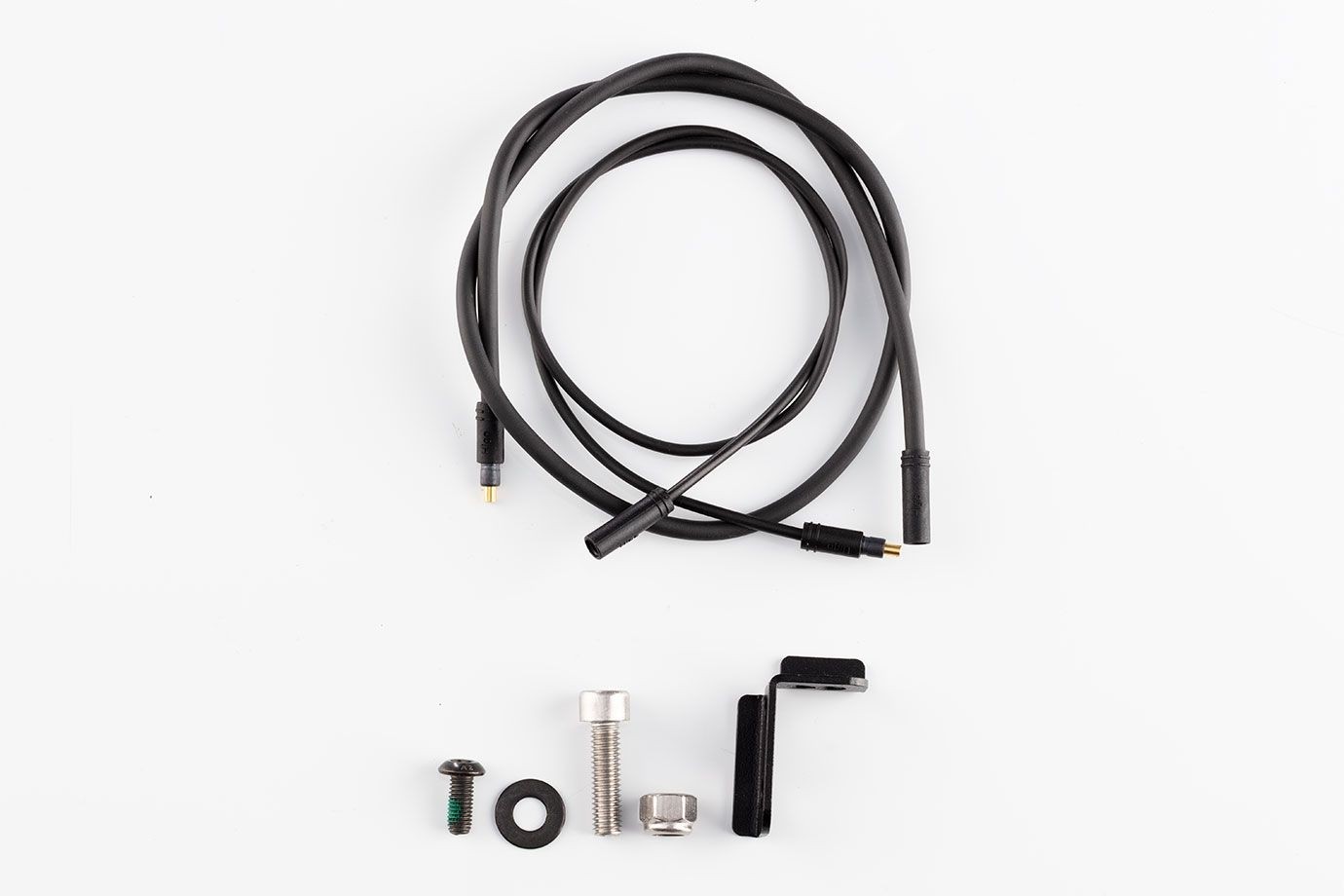 RieseMüller Zubehör VBK0621 Lampenhalterung & 2 Lichtkabel für Frontgepäckträger