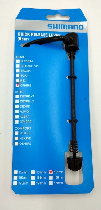 Shimano Schnellspanner für FHTY500 HR Nabe 161mm komplett mit Mutter & Federn