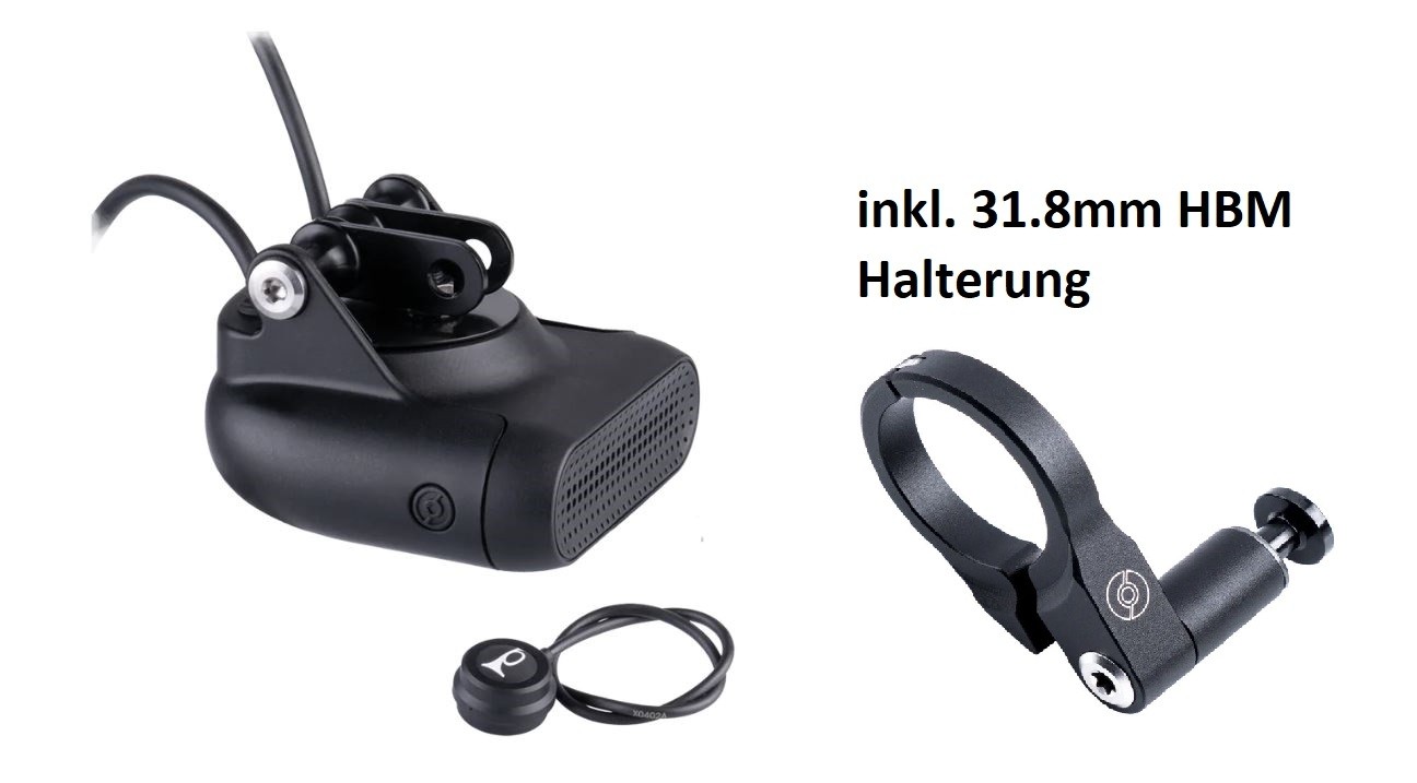Supernova Horn 2 Hupe 12V für S-Pedelec inklusive HBM Halterung 31.8 mm robust
