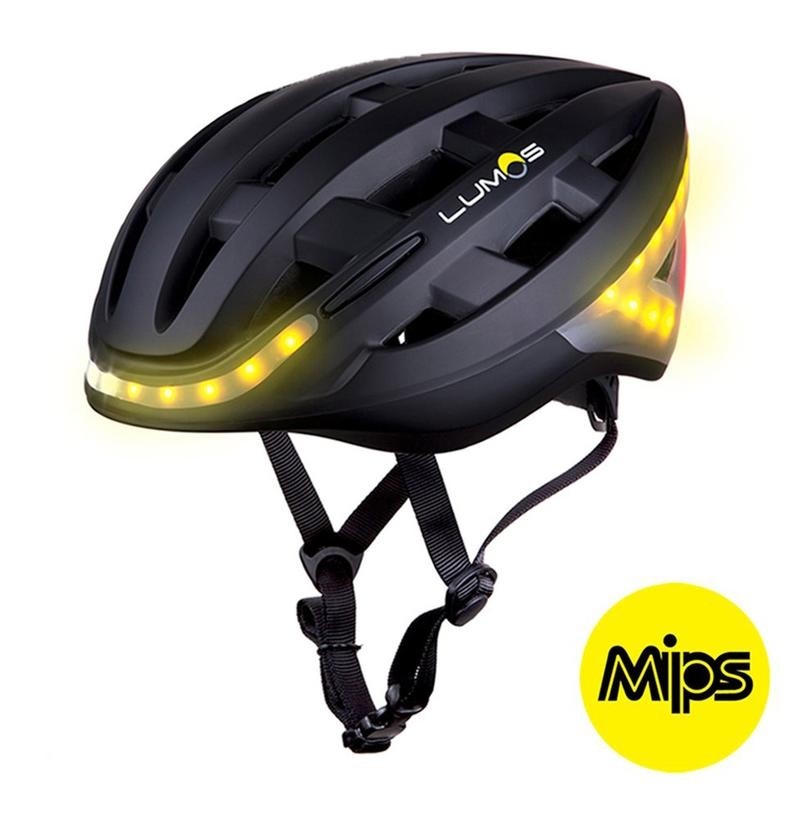 Lumos Fahrradhelm LED Helm Blinker Bremslicht Licht Remote MIPS schwarz black