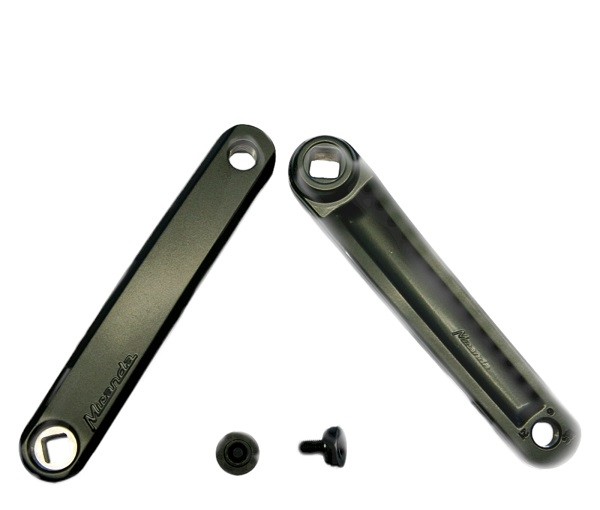Miranda Kurbelset Arme 165mm JIS Yamaha 4Kant schwarz links & rechts