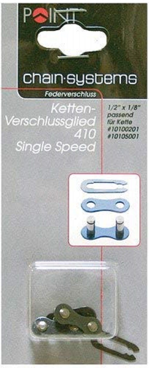 Point Fahrrad Kettenschloss 1/2x1/8 SingleSpeed Nabenschaltung 2er Pack