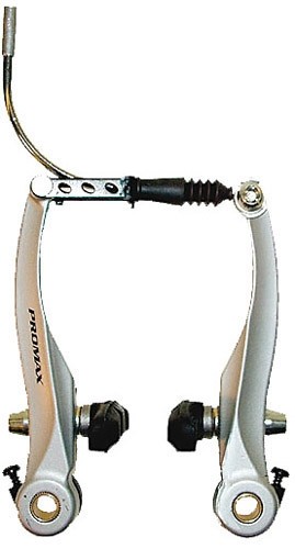 Promax V-Brake Felgenbremse Set hinterrad vorderrad silber inkl. Belag