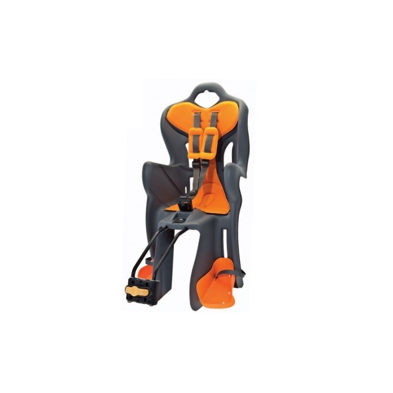 Bellelli B-ONE Kindersitz Montage an Rahmen bis 22 kg grau orange