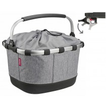 Klickfix Reisenthel Carrybag GT twist silver UniKlip2 Adapter für Gepäckträgermontage