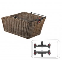 Klickfix Structura GT Gepäckkorb braun fein KorbKlip 18L max 10kg Uniklip2 Adapter