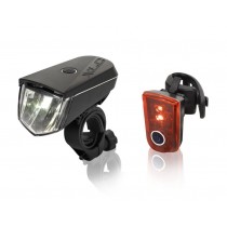 XLC Beleuchtungsset Fahrradlicht Lampen USB aufladbar 20Lux SiriusB20