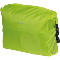 Basil Regenüberzug neongelb Gummizug Seitentaschen Laptoptaschen Umhänge