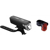 Büchel Fahrradlicht Beleuchtungsset BLC310 Mirco LIght USB Akku LED max30Lux Lampe