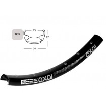 Felgenring EXAL BE25 Disc 32Loch schwarz 622-25 29 Zoll 6,5mm Ventilloch Aluminium
