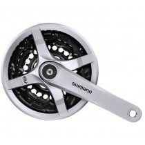 Shimano Tourney FCTY501 Kettenradgarnitur Kurbel 28-38-48 Zähne 175mm silber