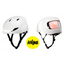 Lumos Matrix MIPS LED Helm Licht Blinker Warnlicht jet white weiß 54-61cm