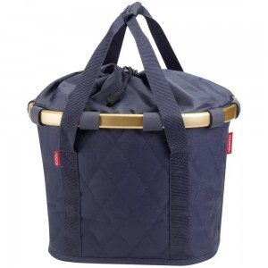 Klickfix Reisenthel Bikebasket rhombus midnight gold Lenkereinkaufskorb Shopper