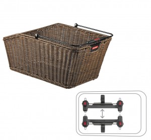 Klickfix Structura GT Gepäckkorb braun fein KorbKlip 18L max 10kg Uniklip2 Adapter