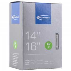 Schwalbe Fahrradschlauch AV2 40mm 14x1.75 16x1.5 Zoll Schrader 32/47-288/305