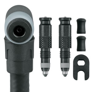 Schwalbe CLIK VALVE Umrüst-Set SV inkl SKS Clik Tec Pumpenkopf für Standpumpen
