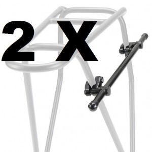 Rixen&Kaul Klickfix Xtra Rail Fix 2er Set nachrüstbare Gepäckträgerstrebe für Taschen