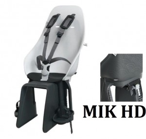 Urban Iki Fahrradkindersitz MIK HD Gepäckträger Klicksystem Shinju White Bincho Black