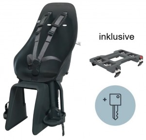 Urban Iki Gepäckträgerkindersitz Fahrrad mit Adapter schwarz abschließbar Ta Ke