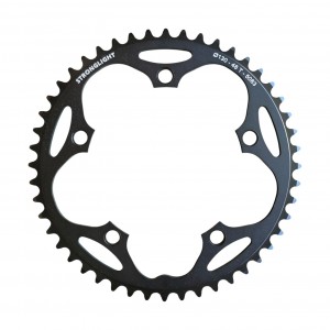 Stronglight Kettenblatt Road Type 130mm LK 48 Zähne 5-Arm außen 9/10fach schwarz
