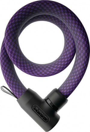 Abus Kettenschloss YARNIT 4004K/110 midnight purple Textilschloss Level 7 flexibel 110cm
