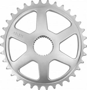 Kettenblatt 35 Zähne Flyer / Panasonic Deluxe / Premium silber E-Bike