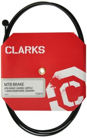 Clarks Innenbremszug Stahl teflonbeschichtet 1.5 x 2000mm Walzennippel schwarz